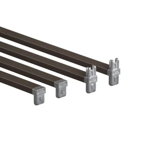 Dwarsstangen 45 cm basisset grafiet - Classic by Elfa