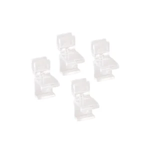 Plankclips set van 4 transparant - Classic by Elfa