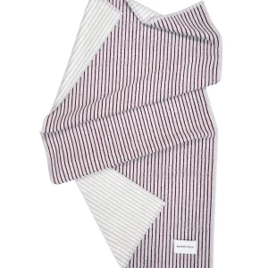 Maison Deux Strandtuch STRIPES COLOR Lilac Bordo | 180x90cm