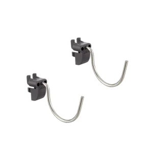 Kleine ronde haak voor pegboard set van 2 grijs - Garage+ by Elfa