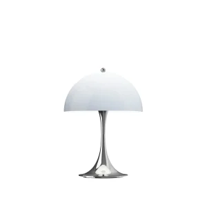 Louis Poulsen Tischleuchte PANTHELLA 250 CHROME BLUE GREY portable | Ø25x34,6cm