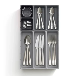 Schubladeneinsatz Modular 7-teilig grau schwarz anklickbar Joseph Joseph - Duo Duo