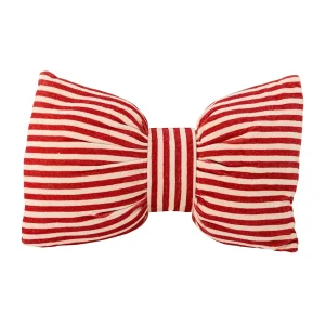 Bloomingville Kissen LIVIA rot weiß gestreift | 45x30cm