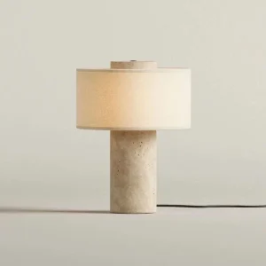 Blossholm Tischleuchte AURIE LARGE Travertine | Ø 26x35cm