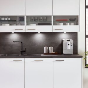 nobilia elements Küchen Planung 17, Beton Schiefergrau, Teeküche