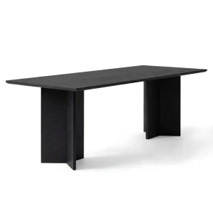 by Crea® Esstisch ANN Schwarze Eiche Massivholz