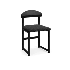 by Crea® Esszimmerstuhl KARIN Schwarze Eiche Bouclé Schwarz