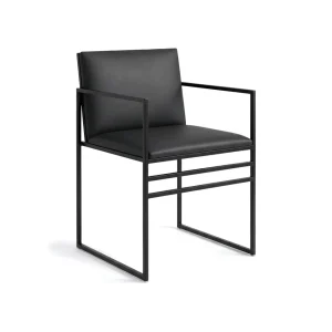 by Crea® Esszimmerstuhl SELLA Leder Jade Schwarz