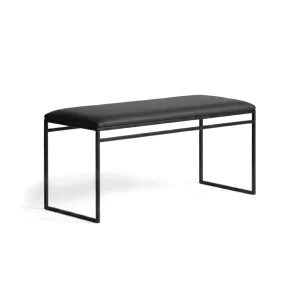 by Crea® Sitzbank WILMA Jadeschwarzes Leder