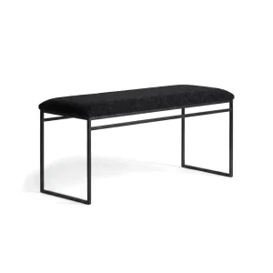 by Crea® Sitzbank WILMA Schwarzes Bouclé