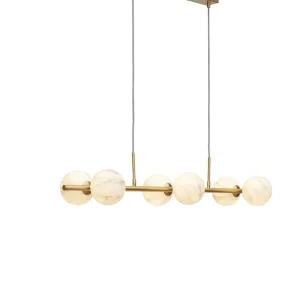 It's about RoMi Hängelampe CARRARA gold | 105x30x12cm