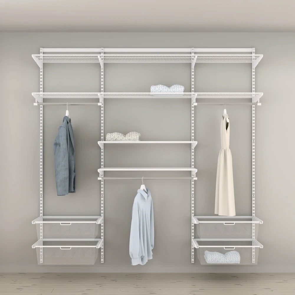 Elfa Kledingkast Opstelling Classic Wit - 246.8 cm