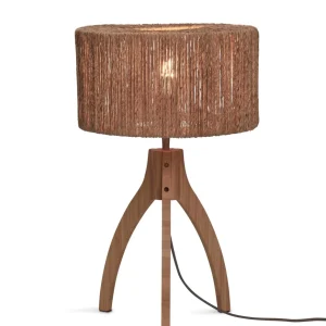 Good&Mojo Tischlampe IGUAZU braun | 30x30x41cm