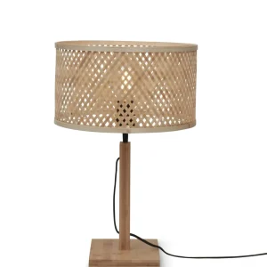 Good&Mojo Tischlampe JAVA braun | 32x32x38cm