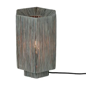 Good&Mojo Tischlampe PANAMA grau | 36x24x36cm