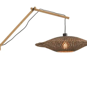 Good&Mojo Wandleuchte BALI schwarz | 105x60x55cm