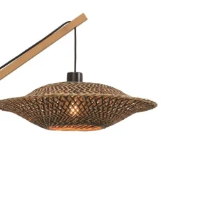 Good&Mojo Wandleuchte BALI schwarz | 55x44x44cm