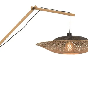Good&Mojo Wandleuchte KALIMANTAN schwarz | 105x60x55cm