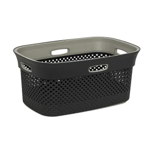 Dunkelgrauer hipper Wäschekorb Five®