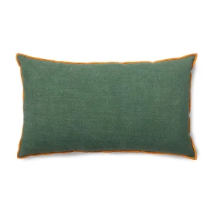 HKliving Kissen COUNTRY HOUSE grün/orange | 60x5x35cm