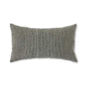 HKliving Kissen MONOCHROME STRIPE anthrazit | 70x40cm