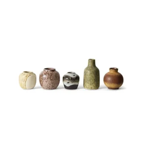 HKliving Vase PURSUIT 70s bunt 5er Set