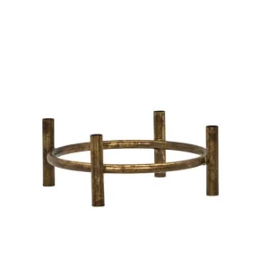 House Doctor Kerzenständer MAXI 4er Advent antikes Messing-Finish | Ø30x12cm