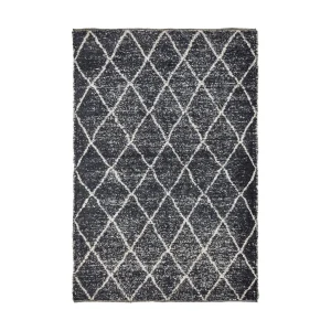 House Doctor Teppich CRUZ schwarz, off-white