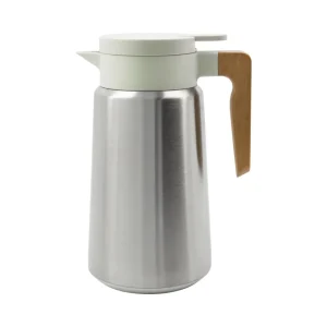 House Doctor Thermoskanne COLE 1,8 L silber off-white | Ø16x25,8 cm
