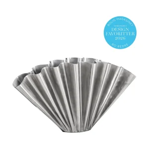 House Doctor Vase FLOOD gebürstetes silber | 53x11x30cm