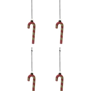 House Doctor Weihnachtsschmuck STICK 4er Set rot | 11cm