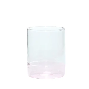 Hübsch Trinkglas KIOSK rosa | Ø8x10cm