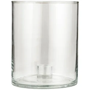 IB Laursen Windlicht GLAS Kerzenhalter fixiert für Stabkerze Ø2,2cm | Ø12x15cm