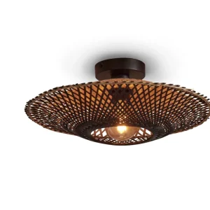 Good&Mojo Deckenlampe KALIMANTAN schwarz | 44x44x12cm