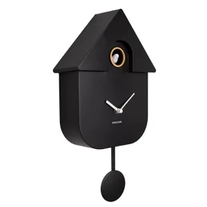 Karlsson Kuckucksuhr MODERN CUCKOO schwarz | 8,5x21,5x41 cm