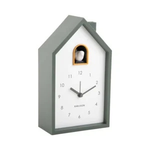 Karlsson Kuckucksuhr Wecker MODERN CUCKOO jungle green | 6x12x20 cm