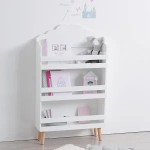 Weißes Bücherregal in Wolkenform für Kinderzimmer Atmosphera
