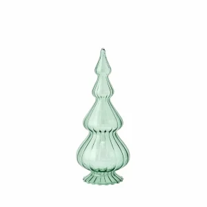 Lene Bjerre Weihnachtsdekoration ASTA S grün Glas | Ø8x19,5 cm