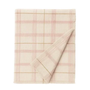 Lorena Canals Handweb-Kinderbettdecke TARTAN Rose | 140x200cm