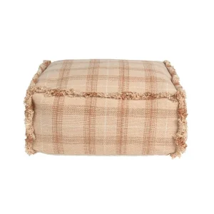 Lorena Canals Handweb-Pouf Rose | 40x40cm