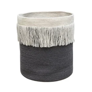 Lorena Canals Korb NOMAD ZARANG charcoal | 33x33cm