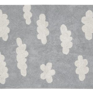 Lorena Canals waschbarer Teppich CLOUDS grau | 160x120cm