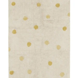 Lorena Canals waschbarer Teppich HIPPY DOTS honig | 160x120cm