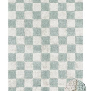 Lorena Canals Waschbarer Teppich KITCHEN TILES Blue Sage | 130x90cm