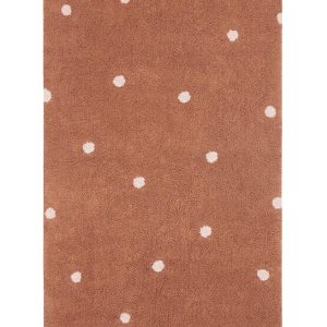 Lorena Canals waschbarer Teppich MINI DOT Kastanie | 150x100cm