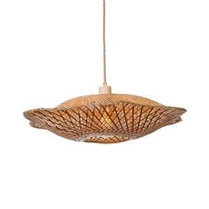 Good&Mojo Hängelampe MADURA natur/braun | 220x60x17cm