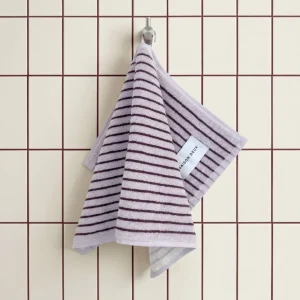 Maison Deux Handtuch STRIPES COLOR Lilac Bordo | 100x50cm
