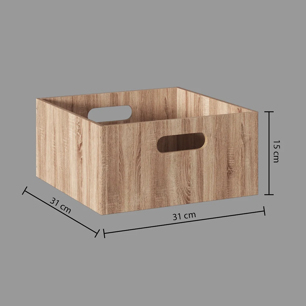 Hellbrauner Schrankkorb aus Holz medium Five® – Bild 4