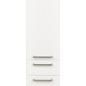 Midischrank / Hängeschrank Bad, 1 Tür, 1 Schublade, 1 Auzug, Scharnier links, nobilia BMSA30-115