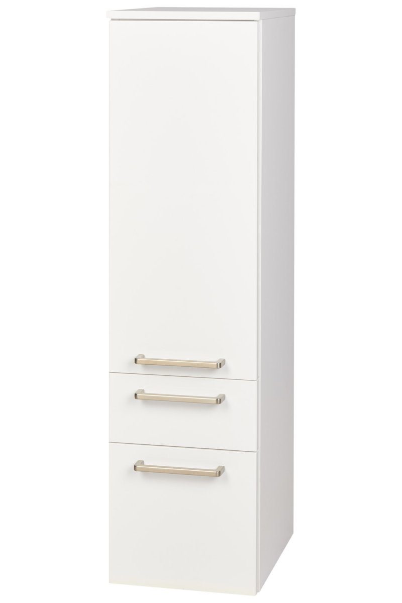 Midischrank / Hängeschrank Bad, 1 Tür, 1 Schublade, 1 Auzug, Scharnier links, nobilia BMSA30-115 – Bild 3